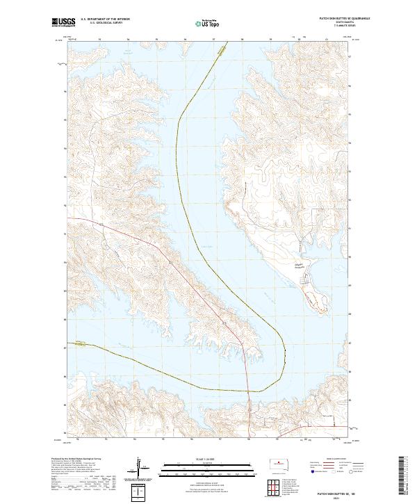 Patch Skin Buttes SE, SD — USGS 7.5-minute topo (2021)