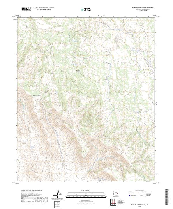 Natanes Mountains NW, AZ — USGS 7.5-minute topo (2023)