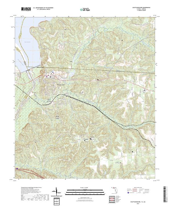 Chattahoochee, FL-GA — USGS 7.5-minute topo (2024)