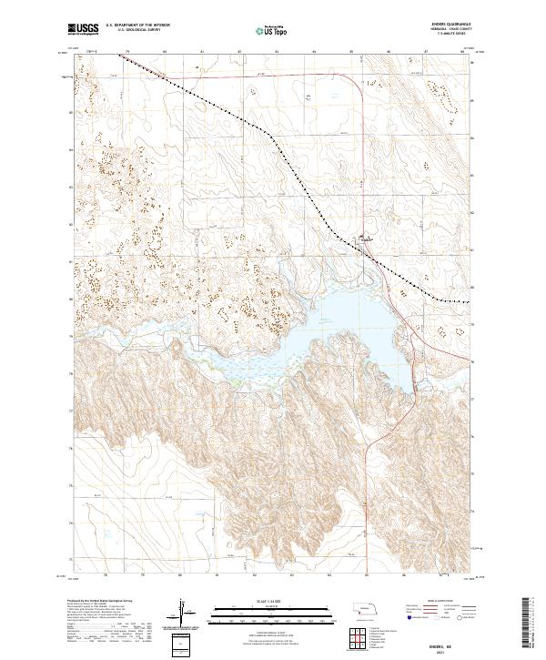 Enders, NE — USGS 7.5-minute topo (2021)