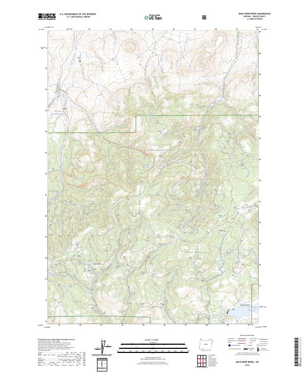 Mule Deer Ridge, OR — USGS 7.5-minute topo (2024)