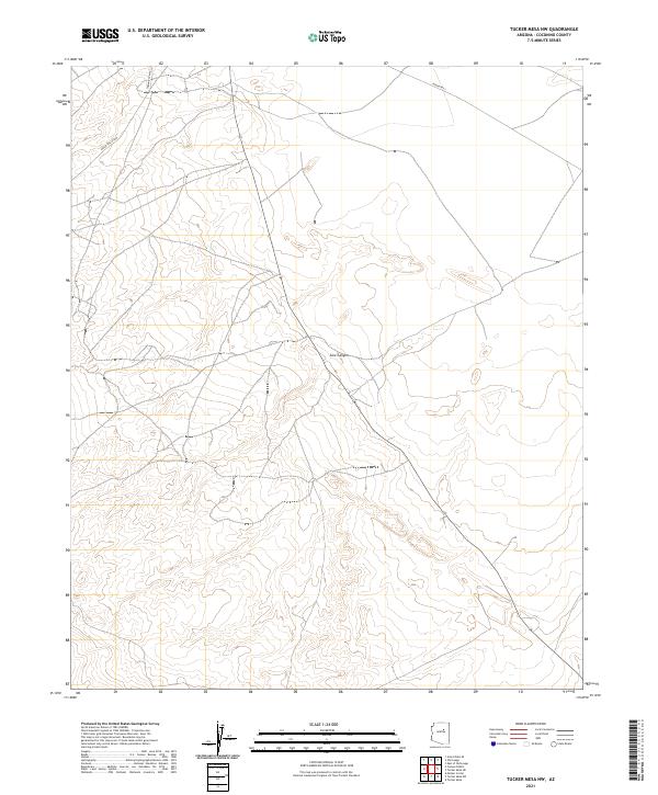 Tucker Mesa NW, AZ — USGS 7.5-minute topo (2021)