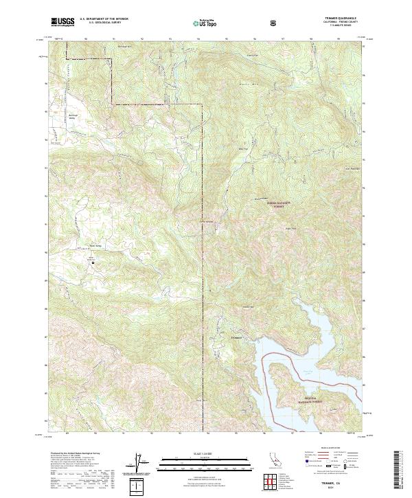 Trimmer, CA — USGS 7.5-minute topo (2021)