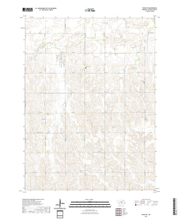 Poole NE, NE — USGS 7.5-minute topo (2021)