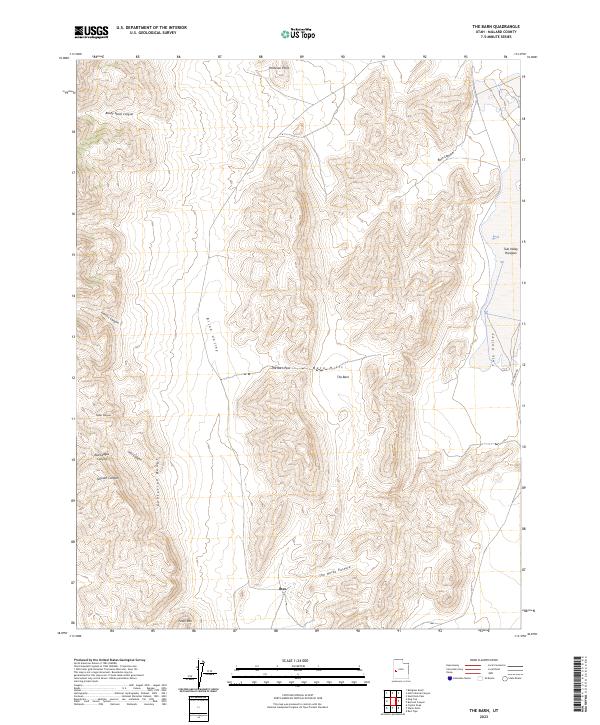 The Barn, UT — USGS 7.5-minute topo (2023)