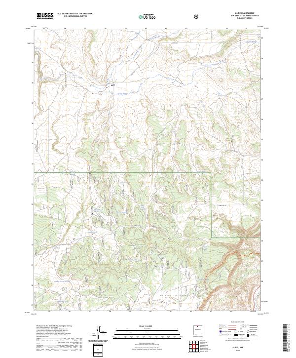 Alire, NM — USGS 7.5-minute topo (2023)