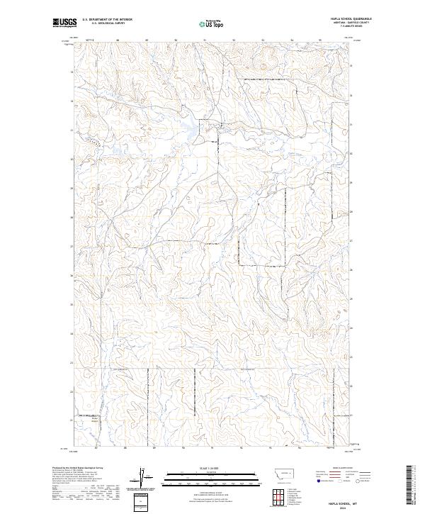 Hafla School, MT — USGS 7.5-minute topo (2024)
