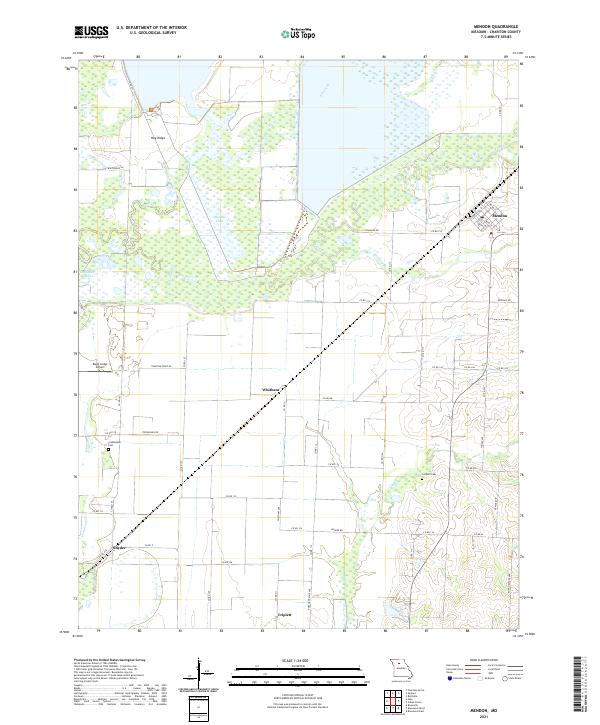 Mendon, MO — USGS 7.5-minute topo (2021)