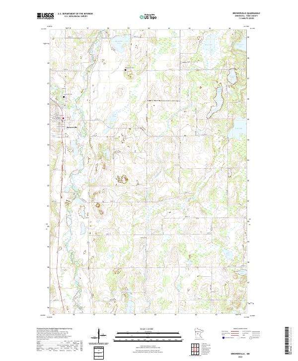 Browerville, MN — USGS 7.5-minute topo (2022)