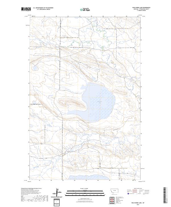 Wild Horse Lake, MT — USGS 7.5-minute topo (2024)