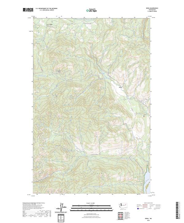 Kewa, WA — USGS 7.5-minute topo (2023)