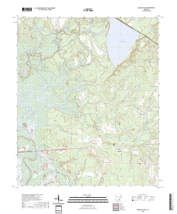 Marais Saline, AR — USGS 7.5-minute topo (2024)