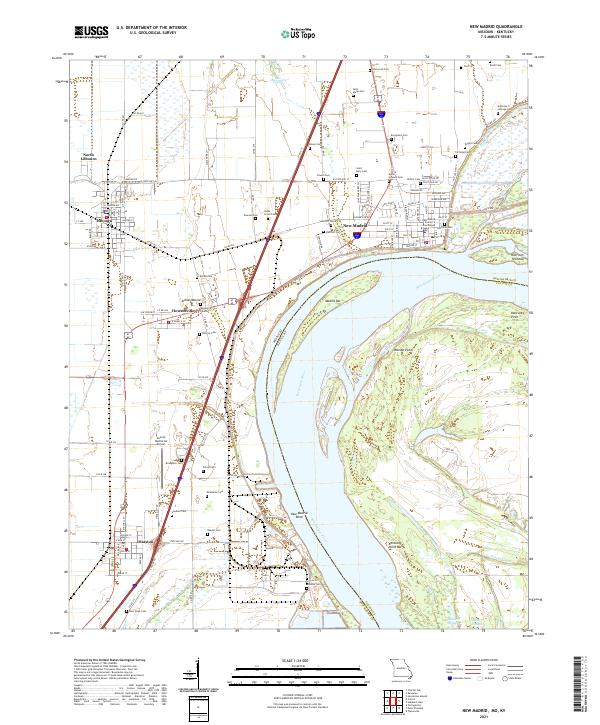 New Madrid, MO-KY — USGS 7.5-minute topo (2021)