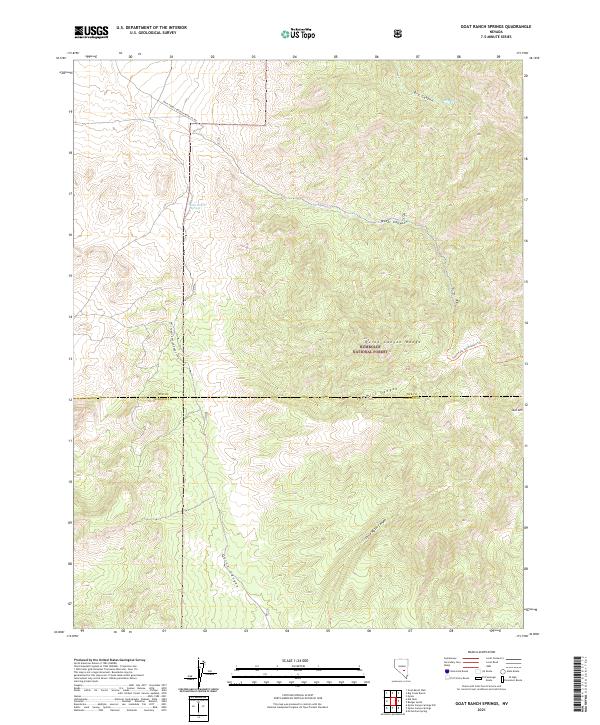 Goat Ranch Springs, NV — USGS 7.5-minute topo (2021)