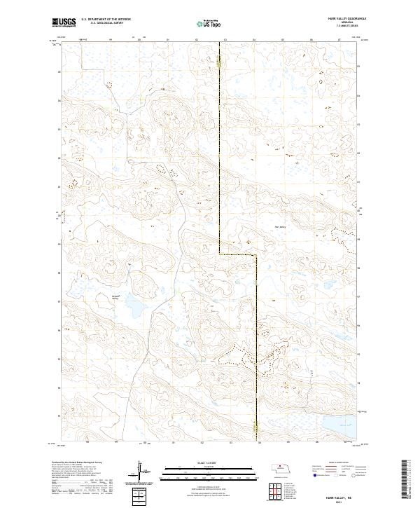 Harr Valley, NE — USGS 7.5-minute topo (2021)