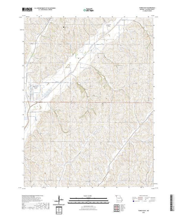 Tarkio East, MO — USGS 7.5-minute topo (2023)