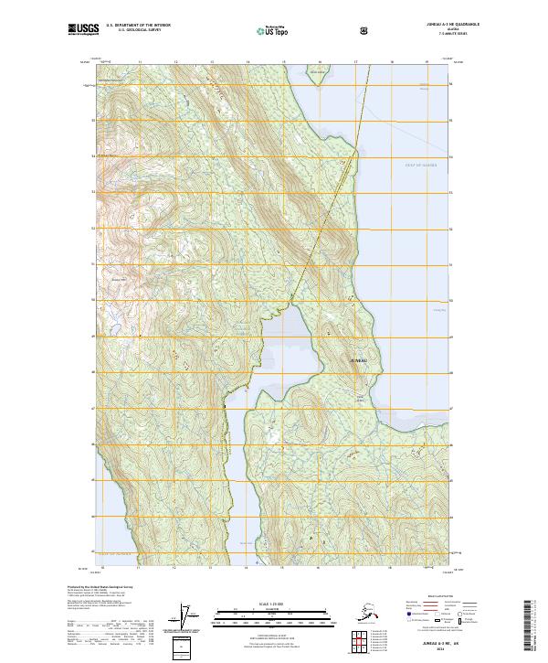 Juneau A-3 NE, AK — USGS 7.5-minute topo (2024)