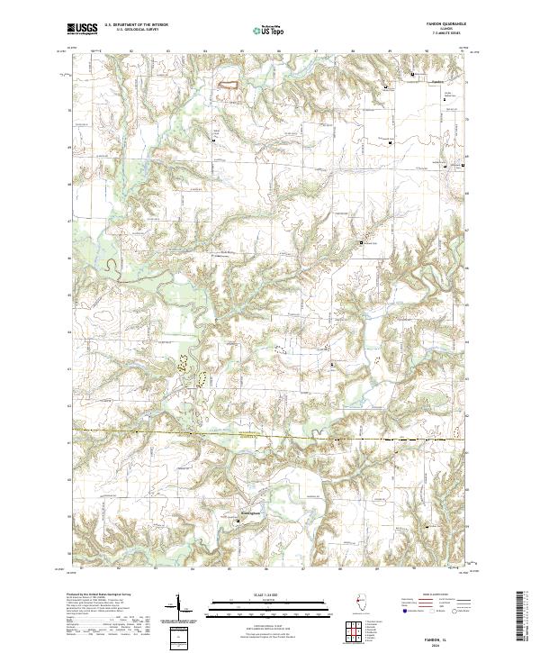Fandon, IL — USGS 7.5-minute topo (2024)