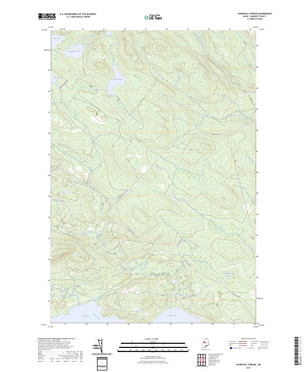 Churchill Stream, ME — USGS 7.5-minute topo (2024)