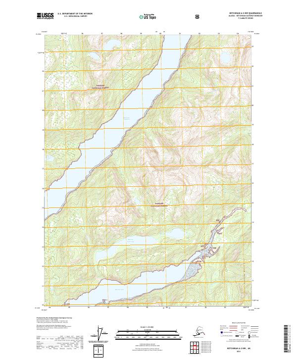 Ketchikan A-2 NW, AK — USGS 7.5-minute topo (2021)