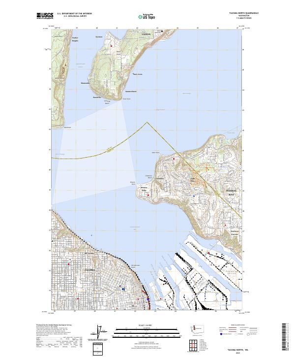 Tacoma North, WA — USGS 7.5-minute topo (2023)