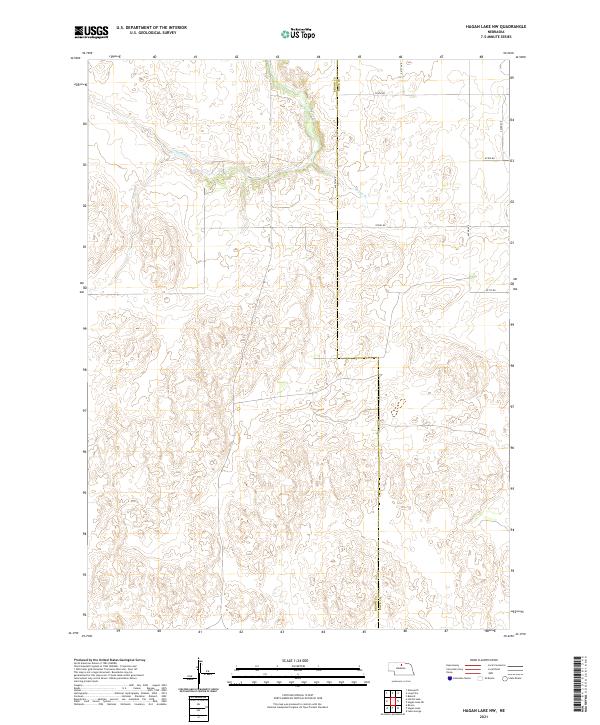 Hagan Lake NW, NE — USGS 7.5-minute topo (2021)
