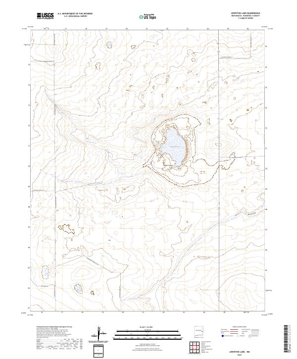 Lewiston Lake, NM — USGS 7.5-minute topo (2023)
