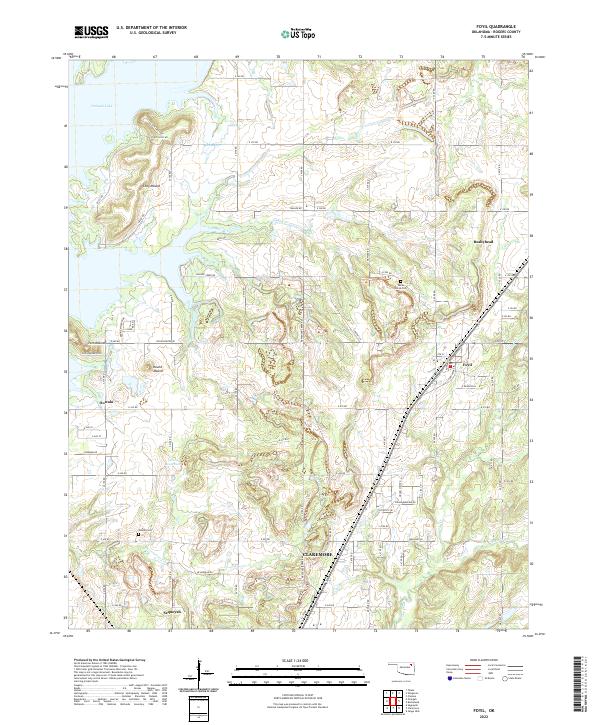 Foyil, OK — USGS 7.5-minute topo (2022)