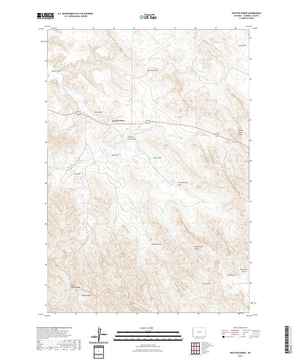 Spotted Horse, WY — USGS 7.5-minute topo (2021)