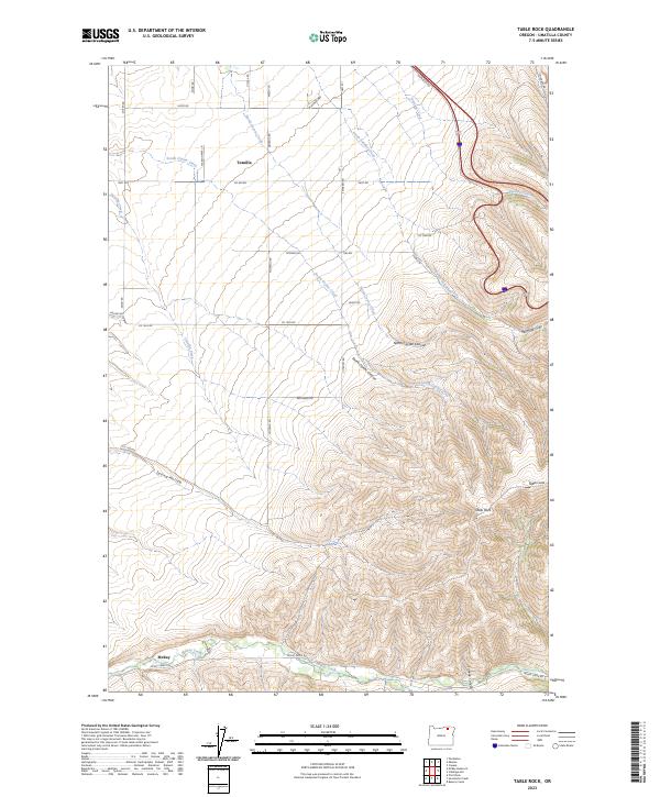 Table Rock, OR — USGS 7.5-minute topo (2023)