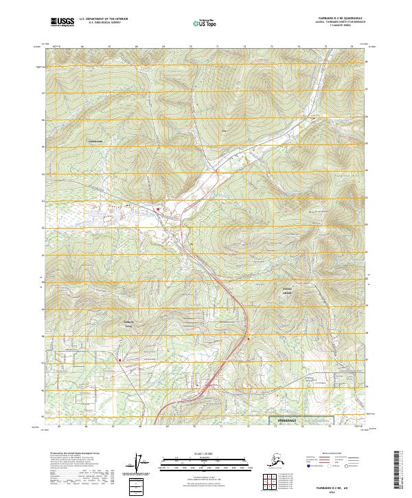 Fairbanks D-2 NE, AK — USGS 7.5-minute topo (2024)