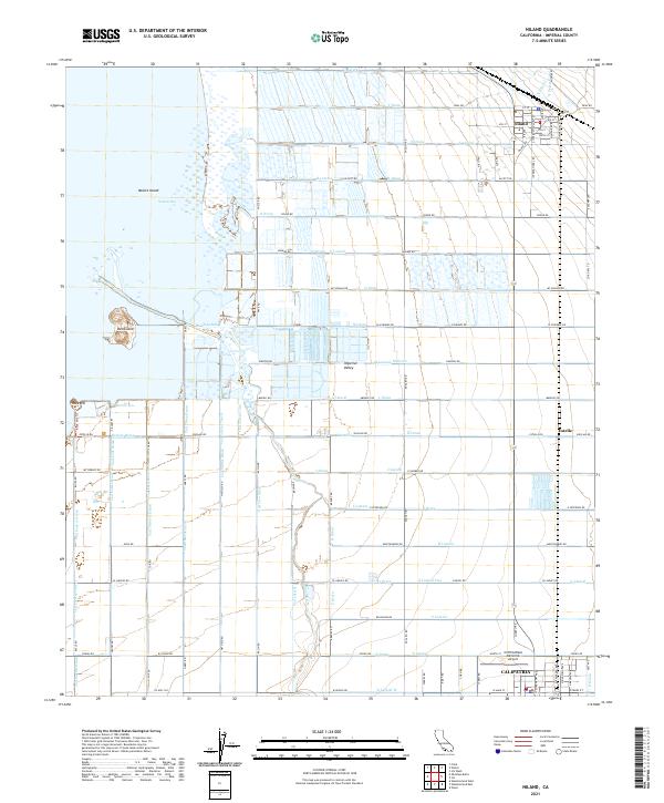 Niland, CA — USGS 7.5-minute topo (2021)