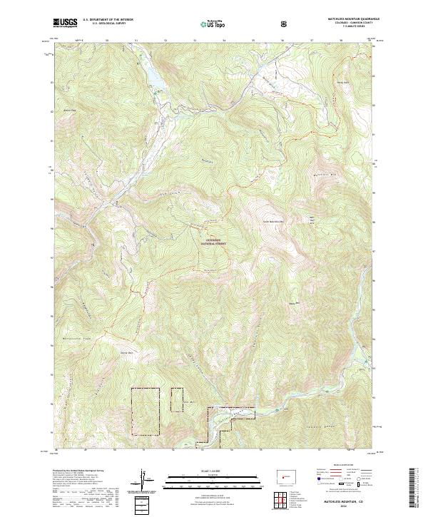 Matchless Mountain, CO — USGS 7.5-minute topo (2022)