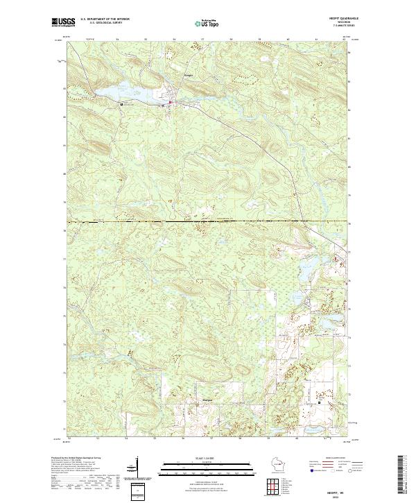 Neopit, WI — USGS 7.5-minute topo (2022)