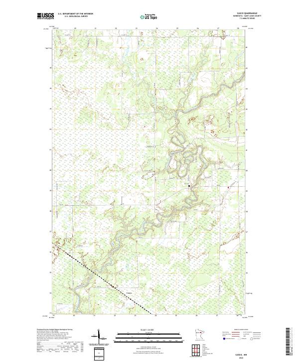 Casco, MN — USGS 7.5-minute topo (2022)