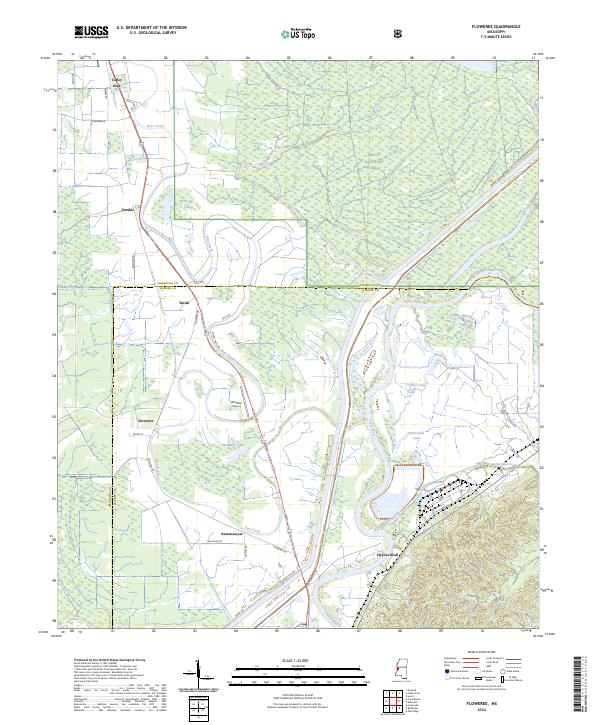 Floweree, MS — USGS 7.5-minute topo (2024)
