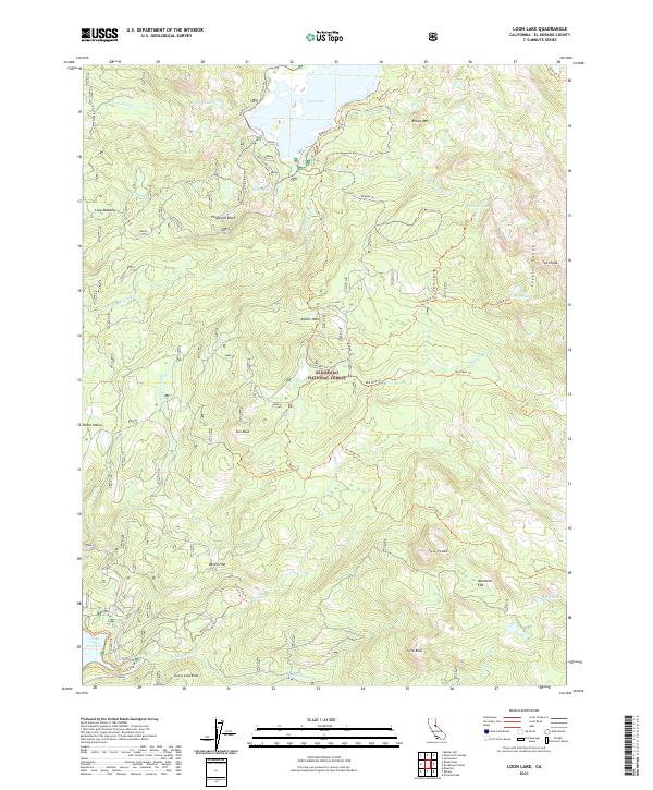 Loon Lake, CA — USGS 7.5-minute topo (2021)