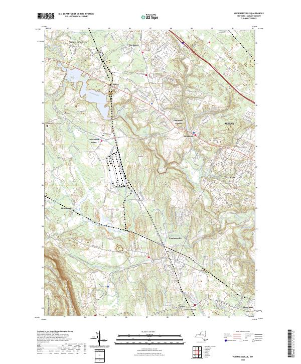 Voorheesville, NY — USGS 7.5-minute topo (2023)