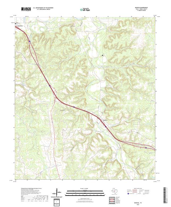 Segovia, TX — USGS 7.5-minute topo (2022)