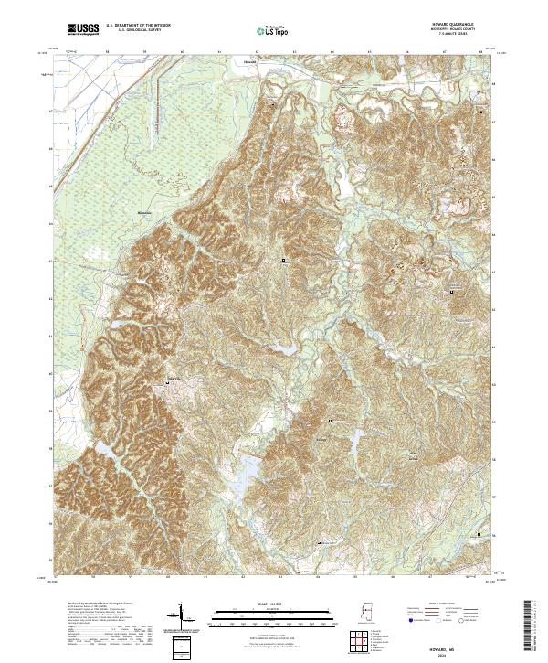 Howard, MS — USGS 7.5-minute topo (2024)