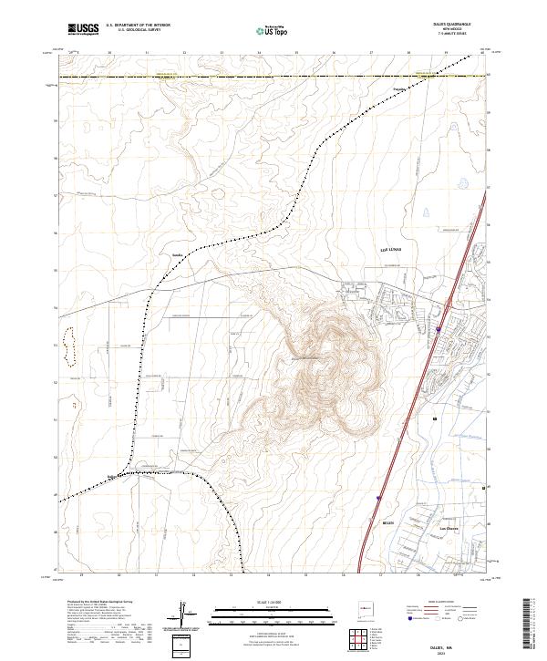 Dalies, NM — USGS 7.5-minute topo (2023)