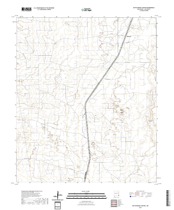 Rattlesnake Canyon, NM — USGS 7.5-minute topo (2023)