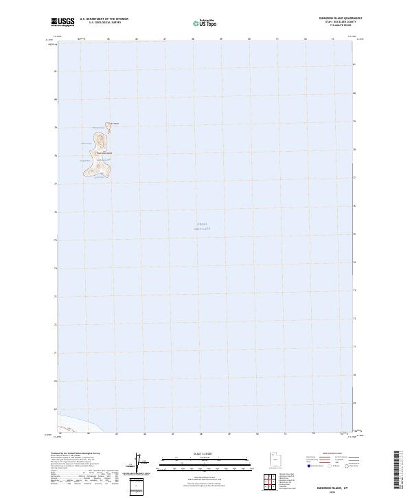 Gunnison Island, UT — USGS 7.5-minute topo (2023)