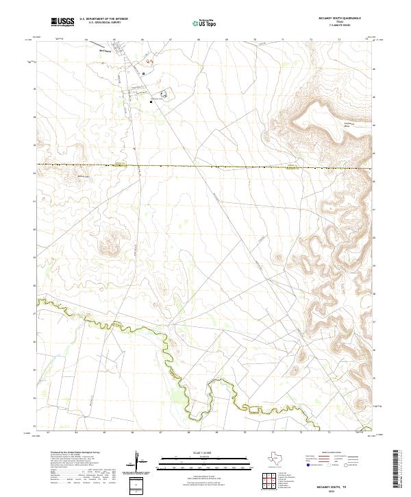 McCamey South, TX — USGS 7.5-minute topo (2022)