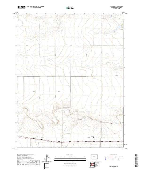 Vilas North, CO — USGS 7.5-minute topo (2022)