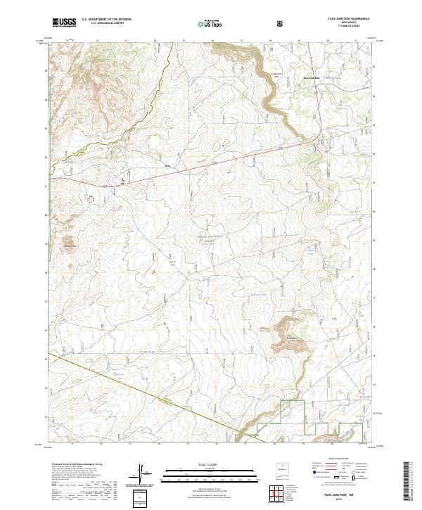 Taos Junction, NM — USGS 7.5-minute topo (2023)