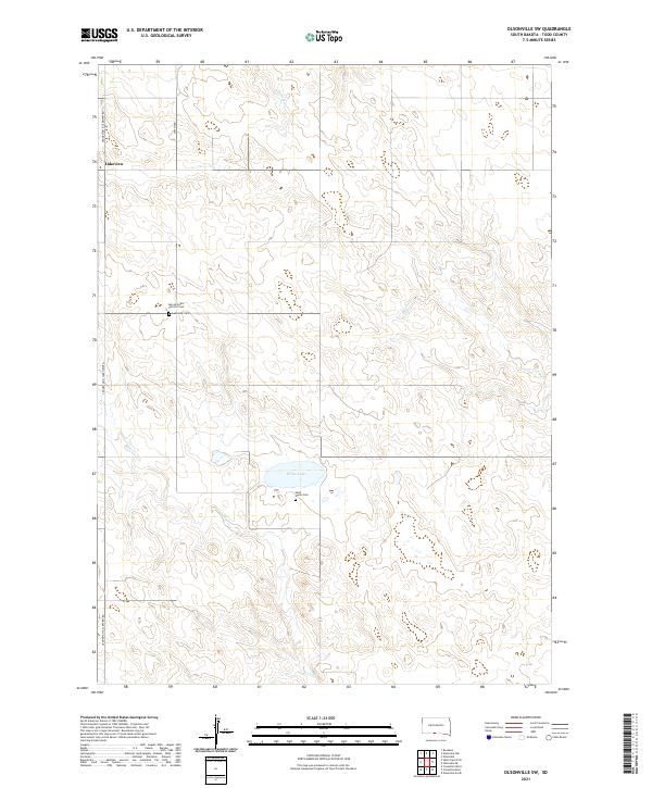 Olsonville SW, SD — USGS 7.5-minute topo (2021)