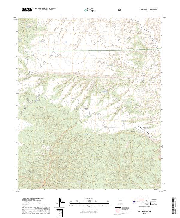Black Mountain, NM — USGS 7.5-minute topo (2023)