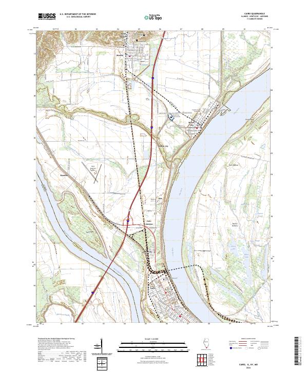 Cairo, IL-KY-MO — USGS 7.5-minute topo (2024)