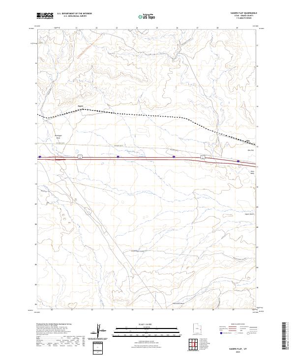 Sagers Flat, UT — USGS 7.5-minute topo (2023)
